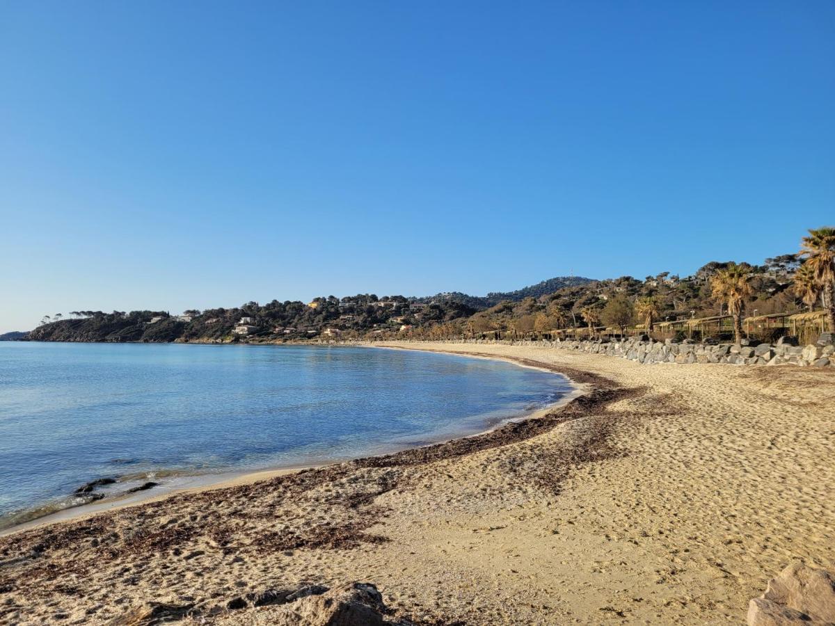 Appartement Paisible Avec Vue Panoramique Mer Et Acces Direct Plage ボルム・レ・ミモザ エクステリア 写真
